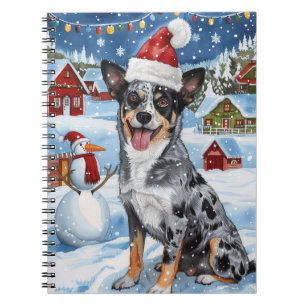 Carnet Berger Australien à poil court Noël Merveilleux Hi