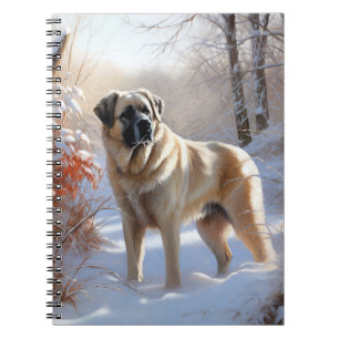 Carnet Berger d'Anatolie Noël Laissez Tomber la Neige