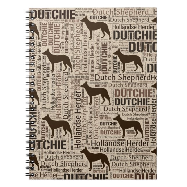 Carnet Berger néerlandais - berger de Hollandse - Dutchie (Devant)