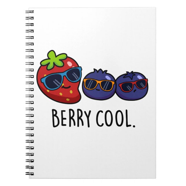 Carnet Berry Cool Funny Fraise Blueberry Pun (Devant)