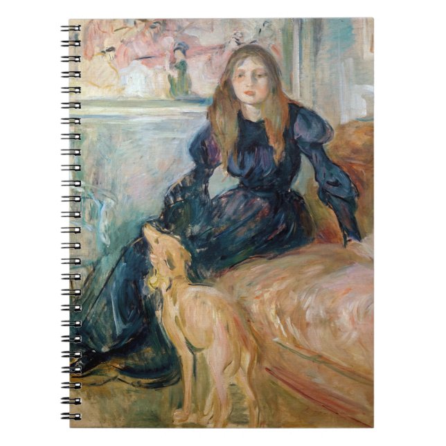 Carnet Berthe Morisot - Julie et son Greyhound Laerte (Devant)