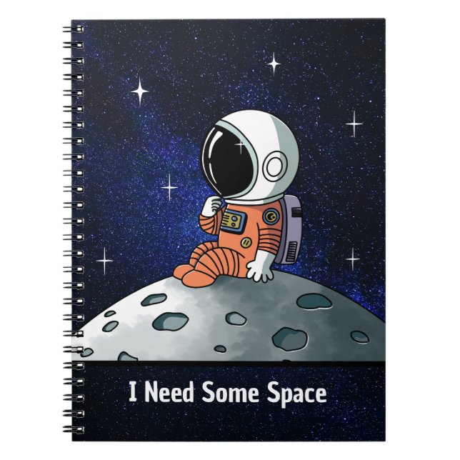 Carnet Besoin d'espace, astronaute, homme d'espace, perso (Devant)