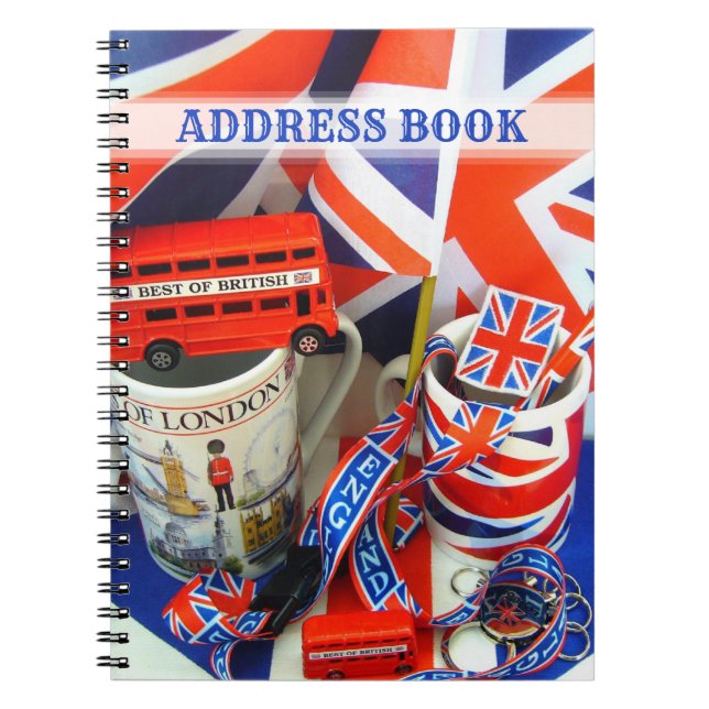 Carnet Best of British Souvenirs Adress Book (Devant)