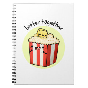 Carnet Beurre Ensemble Drôle Beurre Popcorn Pun
