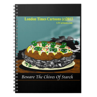 Carnet Beware the Chives of Starch – Funny Foodie Cartoon
