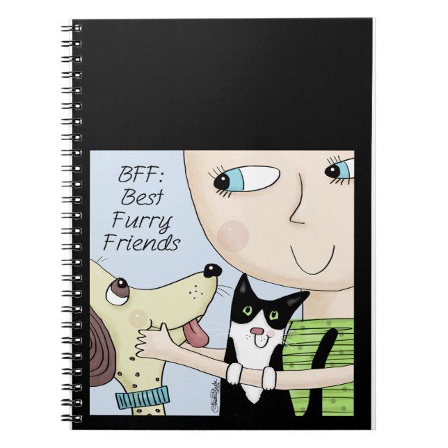 Carnet BFF : Meilleur ami-personne avec le chien et le ch (Devant)