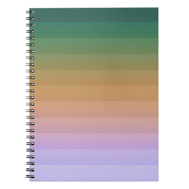 Carnet Bi vert pâle pâle vert pâle gris foncé (Devant)