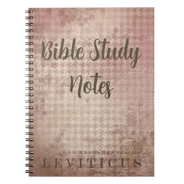 Carnet Bible Study-Leviticus (Devant)