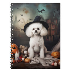 Carnet Bichon Frise Citrouilles Halloween effrayant