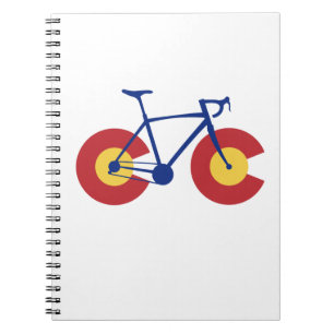 Carnet Bicyclette de drapeau du Colorado