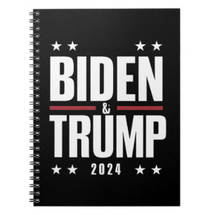 Carnet Biden Trump 2024 Élection Drôle Présidentiel VP