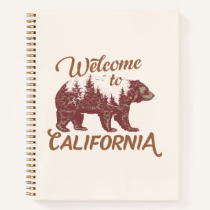 Carnet Bienvenue à l'ours de Californie