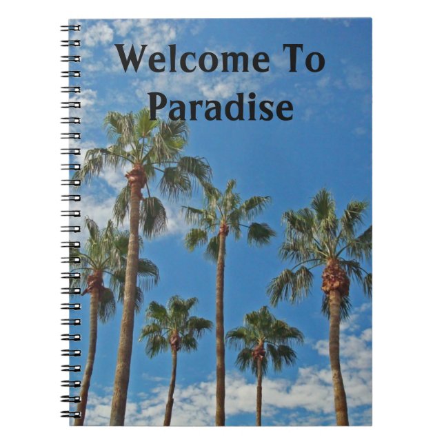 Carnet Bienvenue À Paradise Palm Trees Vacances Accueil I (Devant)