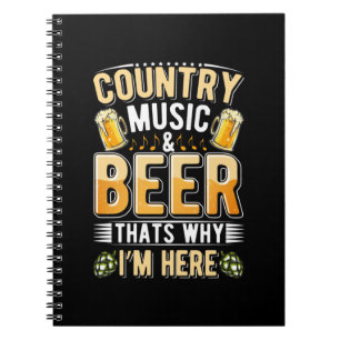 Carnet Bière Boire Country Music Bière Boire Anniversaire
