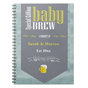 Carnet Bière brassée bébé personnalisée Étiquette Drôle D