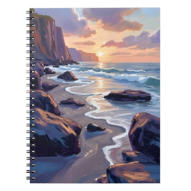 Carnet Big Sur, California Coastal Art Painting (Devant)