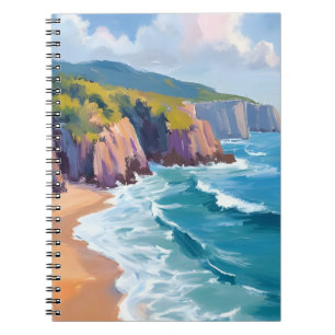 Carnet Big Sur, Californie Peinture à l'aquarelle de l'oc