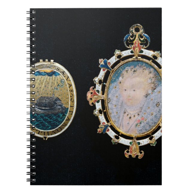 Carnet Bijou d'armada, miniature d'enclo de la Reine (Devant)