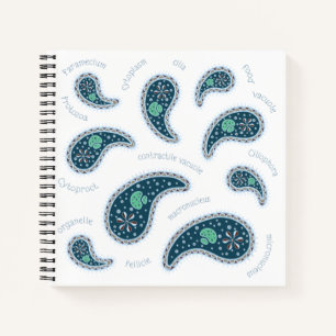 Carnet Biologie protozoaire paramecia paisley Science mig
