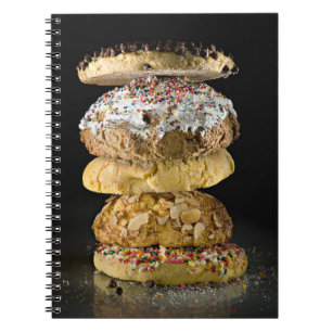 Carnet Biscuits dans une pile