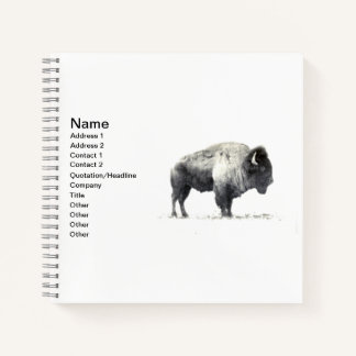 Carnet Bison des plaines