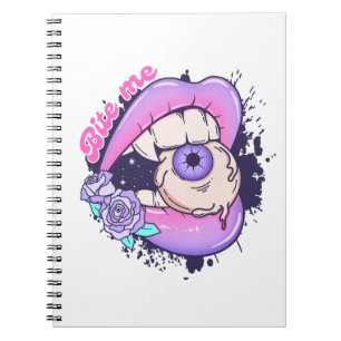 Carnet Bite Me Rose Halloween Lièvres
