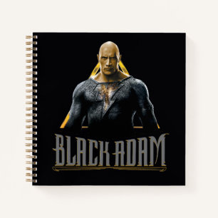 Carnet Black Adam Character and Name Graphic