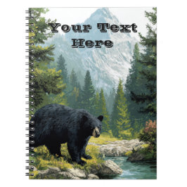 Carnet Black Bear Nature 