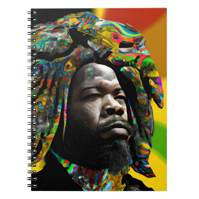 Carnet Black Bruh Melanin Papa JunetDix King Fils Africai (Devant)