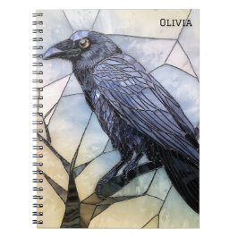 Carnet Black Crow Scary Gothique Abstrait
