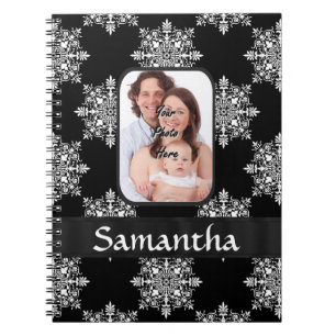 Carnet Black damas photo personnalisée