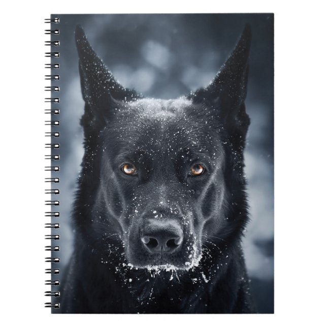 Carnet Black German Shepherd (Devant)