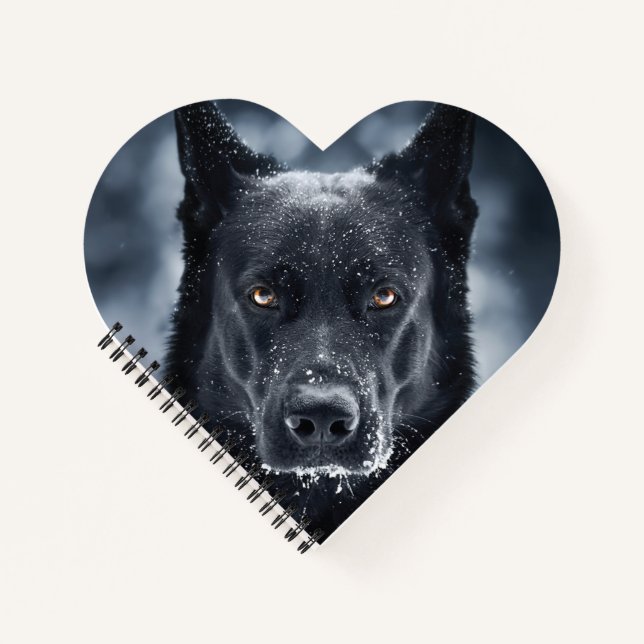 Carnet Black German Shepherd (Devant)