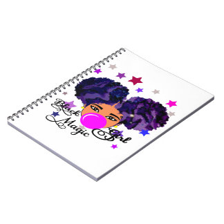 Carnet Black Girl Magic, Afro Puffs Girl, Cheveux naturel