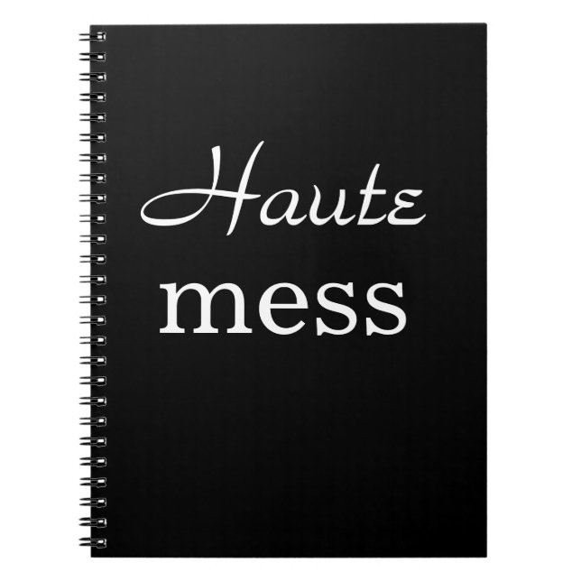 Carnet Black Haute Mess (Devant)