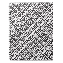 Carnet Black Lives Matt noir blanc typographie motif