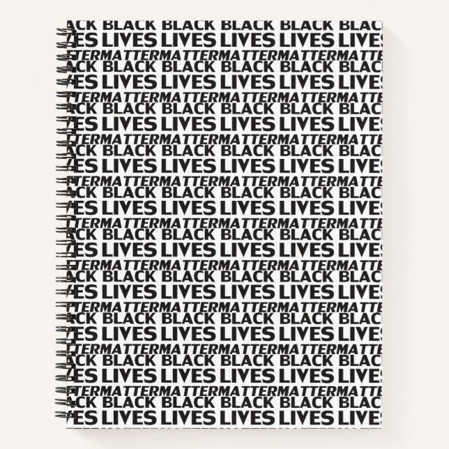 Carnet Black Lives Matter Black (Devant)