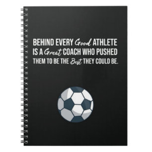 Carnet Black Présente Pour Les Entraîneurs De Football Po