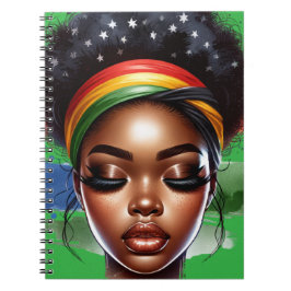 Carnet Black queen melanin sista magique peau brune fille