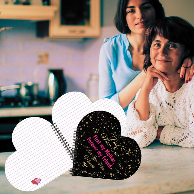 Carnet Black Rose mignonne Meilleure Maman Jour des mères (Créateur téléchargé)