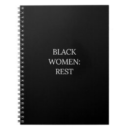 Carnet Black Women Rest Notebook