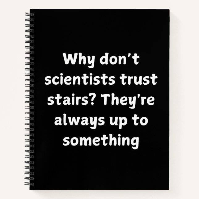 Carnet Blague scientifique amusante - Pourquoi les scient (Devant)