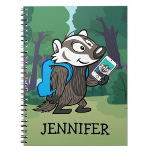 Carnet Blaireau Selfie de boomer du raton laveur   de