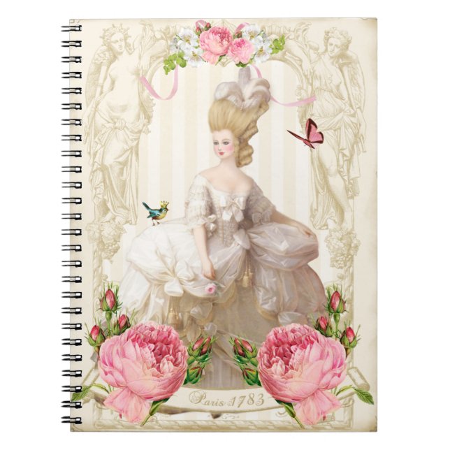 Carnet blanc de roses de Marie Antoinette (Devant)