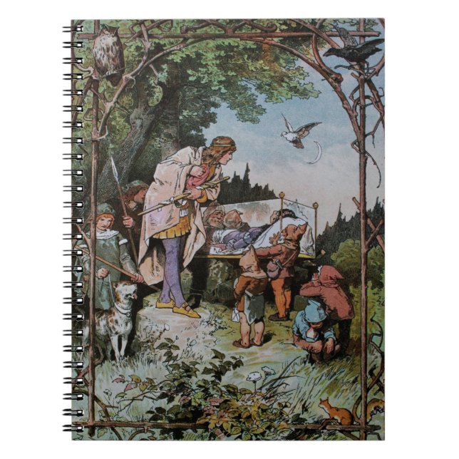 Carnet Blanche Neige attend d'être éveillé par le Prince (Devant)