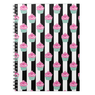 Carnet Bleck et Withe cool tendance, Cup Cakes