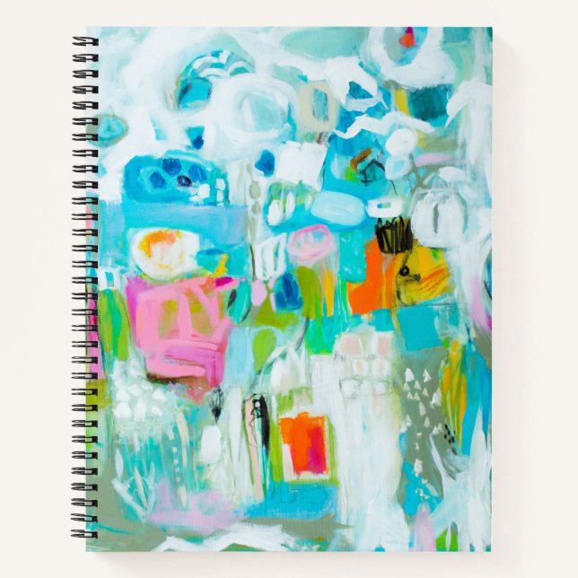 Carnet Bleu Abstrait (Devant)
