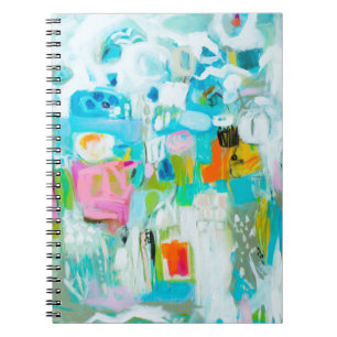 Carnet Bleu Abstrait