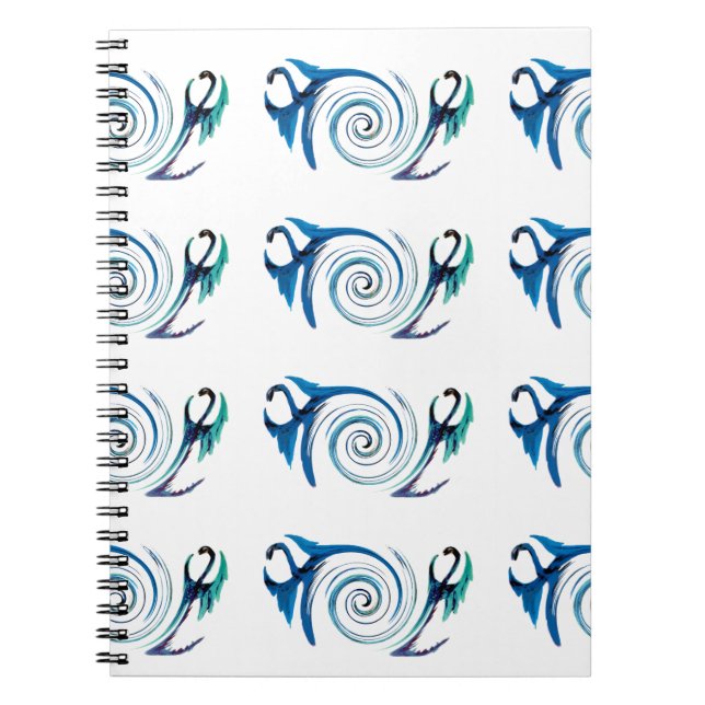Carnet Bleu animal mythique Dragons (Devant)