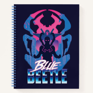 Carnet Bleu Beetle Rétrowave contre graphique